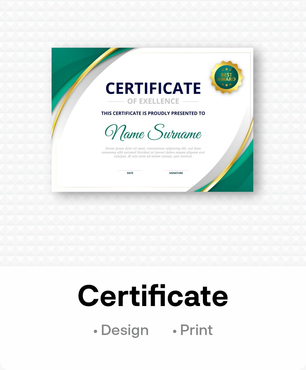 Certificate Printing Bengaluru
